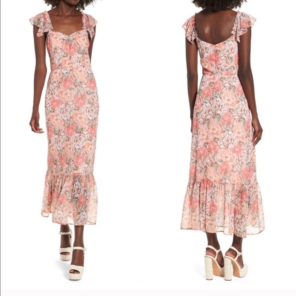 Wayf Valerie blouson floral dress